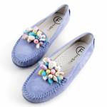 FILIPPO DP7809/26 BL niebieskie mokasyny damskie wl26