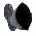 RIEKER 75850-00 TEX tęgość H czarne kozaki damskie jz26
