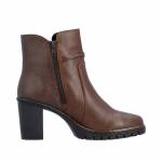 RIEKER Y2567-22 brązowe botki damskie jz26