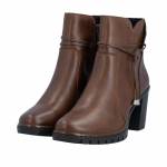 RIEKER Y2567-22 brązowe botki damskie jz26