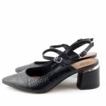 LA VIA 71186-6 czarne sandały damskie
