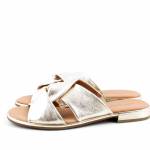 CAPRICE 27100-42 złote klapki damskie 959PLATINO METAL. wl25