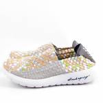 ROCK Samba Grey Veggie szare pomarańczowe półbuty damskie wl25