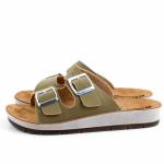 INBLU CP000042 zielone klapki damskie wl25