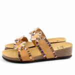 SCHOLL CANNES MED brązowe klapki damskie wl25 MF320301061
