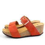 SCHOLL RAVELLO 2 STRAPS MED czerwone klapki damskie wl25 MF320451555