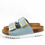 SCHOLL Monterey 2 STRAPS AD MED pale blue klapki damskie MF305831045 OBUWIE MEDYCZNE wl25