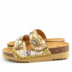SCHOLL LISBOA 2 STRAPS MED beżowe klapki damskie wl25 MF320241002