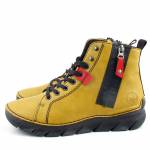 RIEKER 55024-68 żółte trzewiki damskie jz25