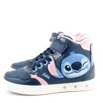 GEOX J568WH 0BCKN C0694 SKYLIN GIRL granatowe różowe półbuty dziewczęce jz25