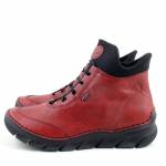 RIEKER 55069-35 czerwone trzewiki damskie jz25