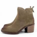 SERGIO LEONE BT 25321-s beżowe botki damskie jz25
