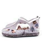 MANITU 340105-91 szare pantofle damskie jz25