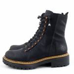 RIEKER 72653-00 czarne trzewiki damskie jz25
