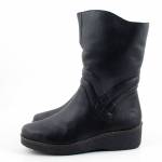 RIEKER Y4656-00 czarne kozaki damskie jz25