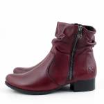 RIEKER 78656-35 bordowe botki damskie jz25