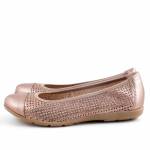 CAPRICE 22151-42 34A TAUPE METALLIC szare złoto balerinki damskie wl26