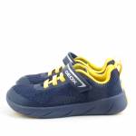 GEOX J65PDB 06K9J FOOT-RUN C0657 granatowe żółte półbuty młodzieżowe wl26