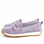 SERGIO LEONE SP-009 fioletowe mokasyny damskie wl26