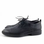 RIEKER 17626-00 tęgość H czarne półbuty męskie wl26