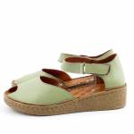 RIXA SHOES 58C2935 oliwkowe sandały damskie wl26