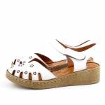 RIXA SHOES 58C2936 białe sandały damskie wl26