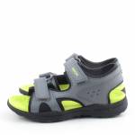 GEOX J45XC 015BC VANIETT C1267 szare limonka sandały dziewczynka wl26