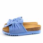 SCHOLL PRINCESS MED MF006601032 niebieskie klapki damskie wl26