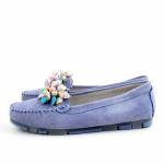 FILIPPO DP7809/26 BL niebieskie mokasyny damskie wl26