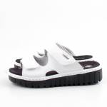 RIEKER V1392-80 białe klapki damskie wl26