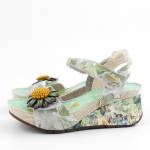 LAURA VITA 000770919FC miętowe sandały damskie WL26