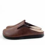 SCHOLL ELIO 24 MED MF015431019 brązowe pantofle męskie jz26